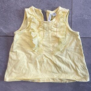 Janie and Jack Yellow Ruffle Shirt